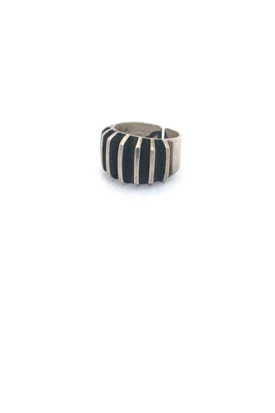 Anna Greta Eker Plus Studios Norway Design vintage silver ridges ring Scandinavian Modernist jewelry design