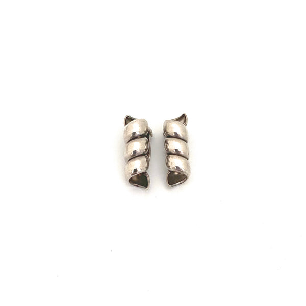 Anton Michelsen silver spiral ear clips