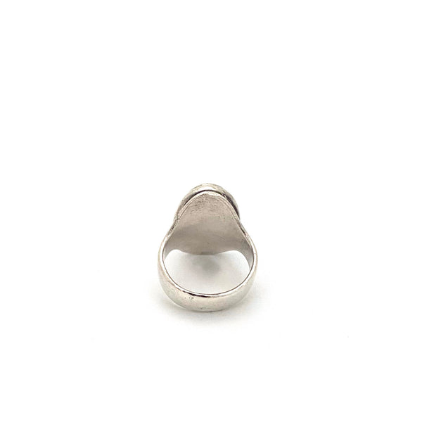 Drala Hesse silver & 14k gold oval dome ring