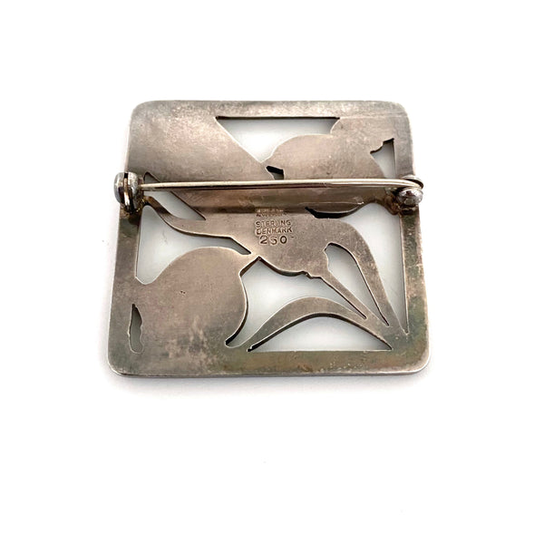 Georg Jensen birds & wheat brooch #250 ~ Arno Malinowski