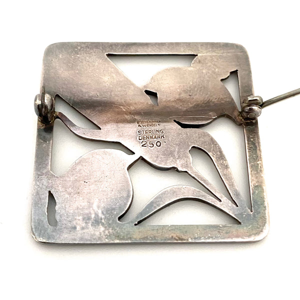 Georg Jensen birds & wheat brooch #250 ~ Arno Malinowski