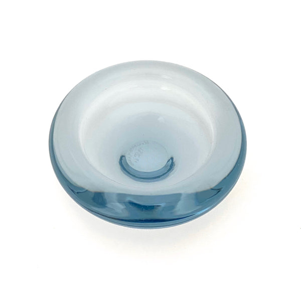 Holmegaard aqua blue dish ~ Per Lutken