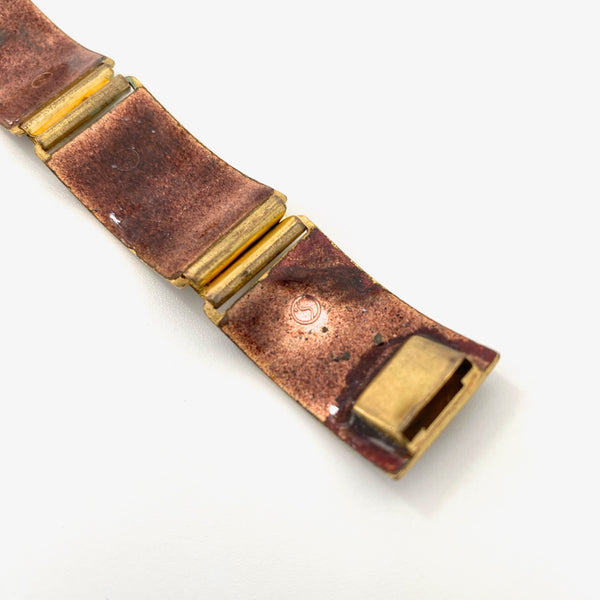 Scholz & Lammel matte enamel panel link bracelet #1