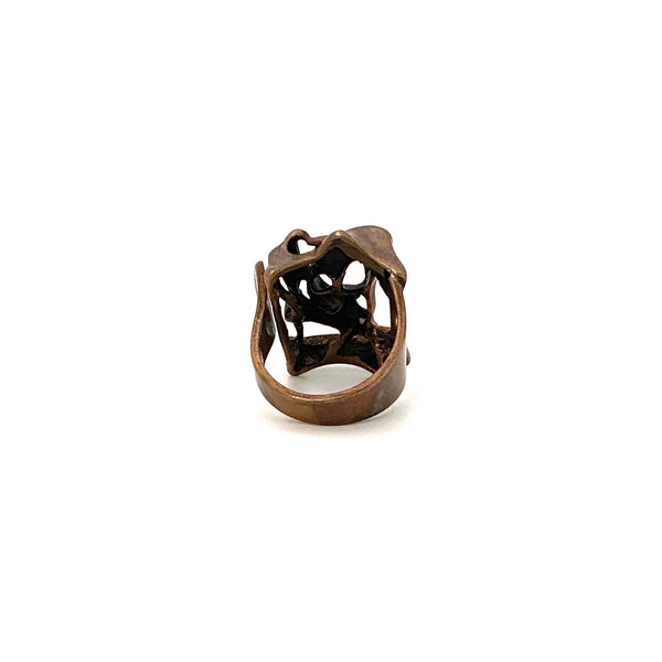 Uni David-Andersen large bronze ring ~ Unn Tangerud