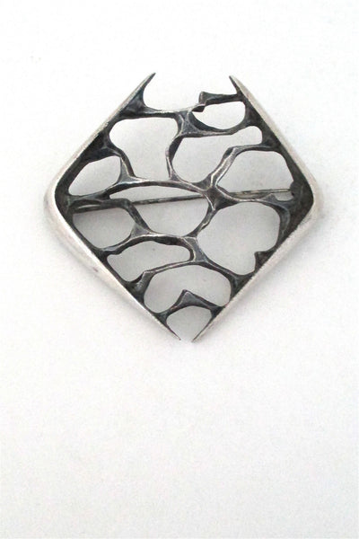 Torstrup Norway vintage modernist silver brooch by Gudmund Elvestad