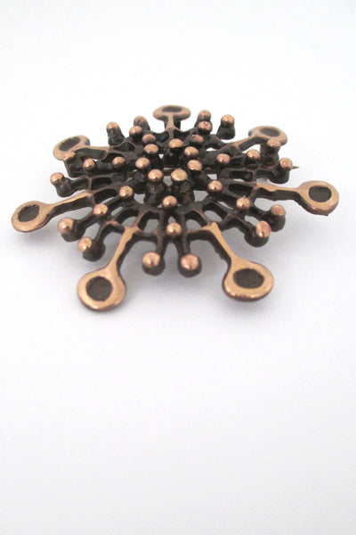 Knut Paulsen bronze pendant / brooch