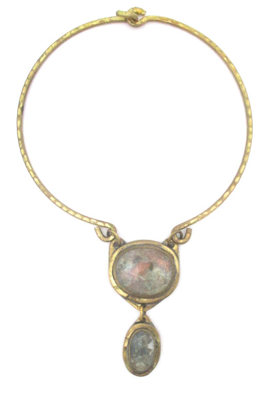 Rafael Canada double stone choker - clear