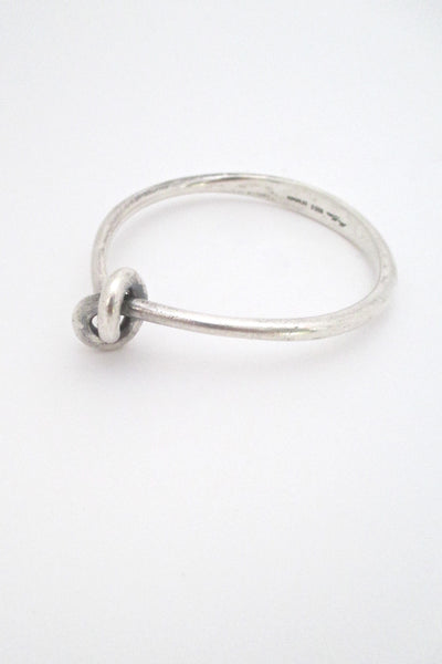 Hans Hansen heavy silver knot bangle bracelet