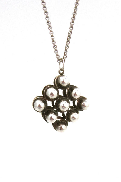 Kultaseppa Salovaara, Finland vintage sterling silver spheres necklace