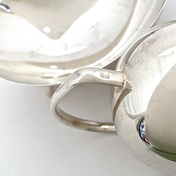 stylish mid century silver plate cream & sugar ~ WMF