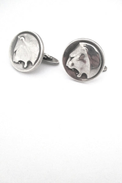 Georg Jensen large Panther cufflinks #76