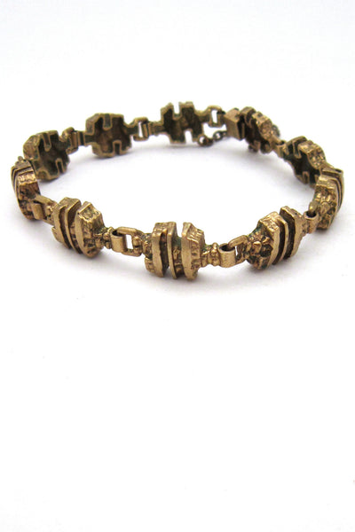 vintage Finland cast bronze bracelet